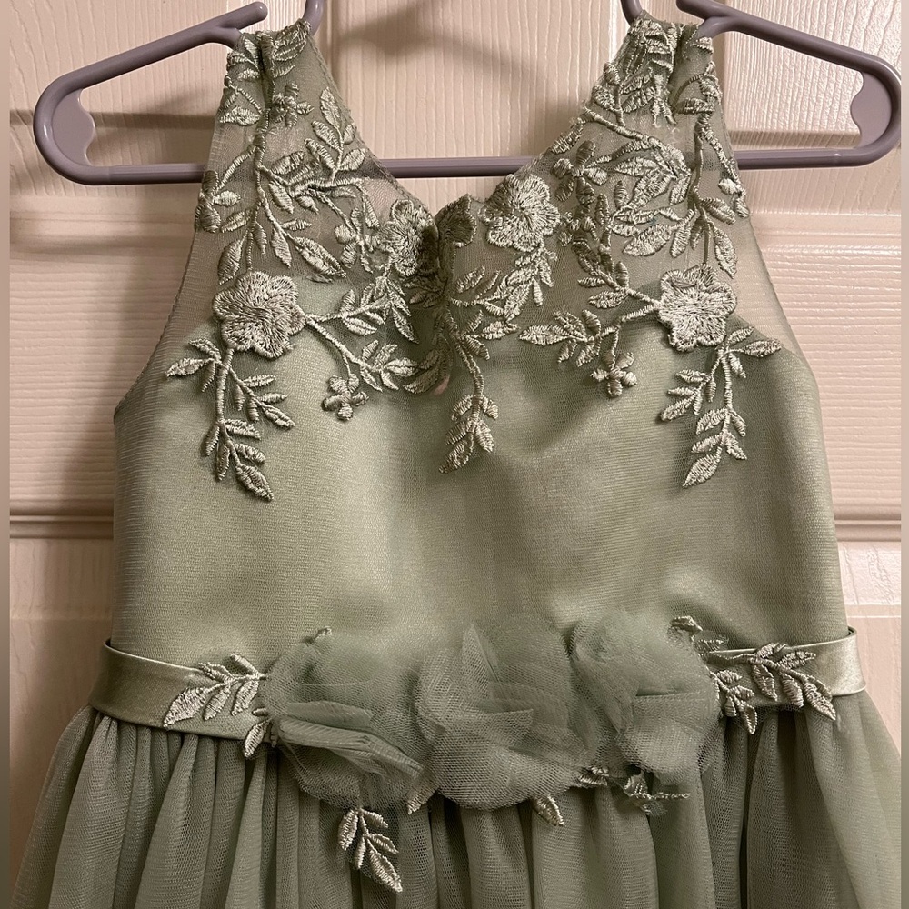 JJ’s House - A-line Scoop Asymmetrical Lace/Tulle Flower Girl Dress - Picture 5 of 6
